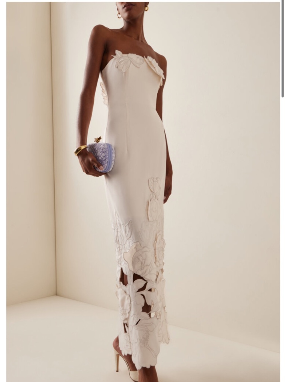 LEO LIN Rayna Crepe Strapless Dress
Vanilla